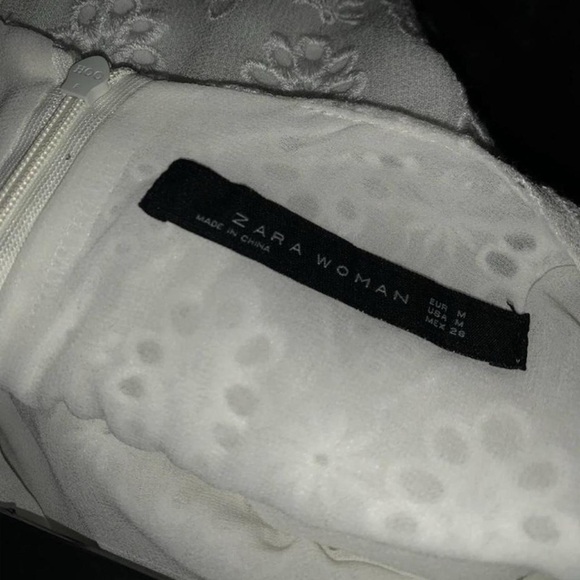 🕊️✨ ZARA White Eyelet Halter Midi Dress ✨🌿 - Picture 11 of 13